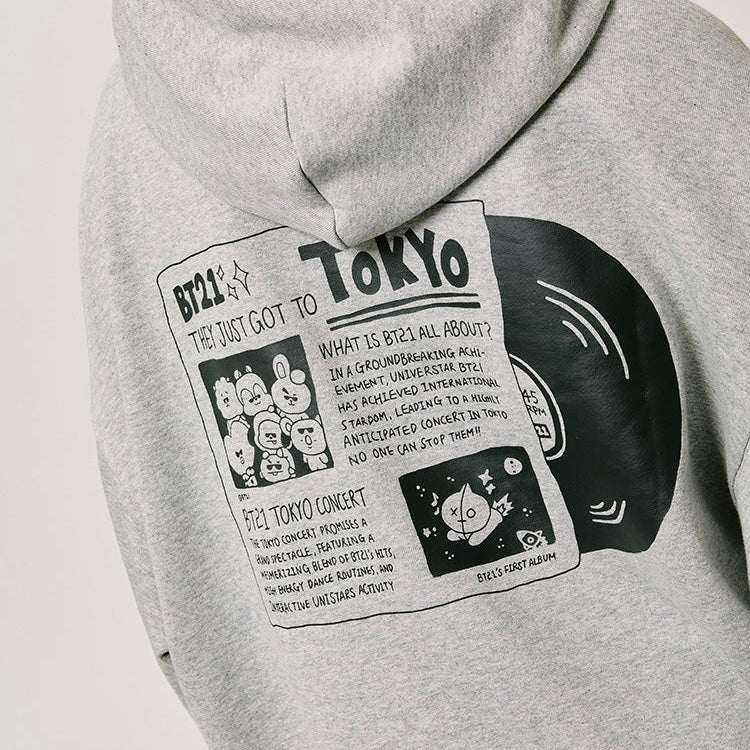 BT21 - HOODED SWEATSHIRT [SOBRE PEDIDO]