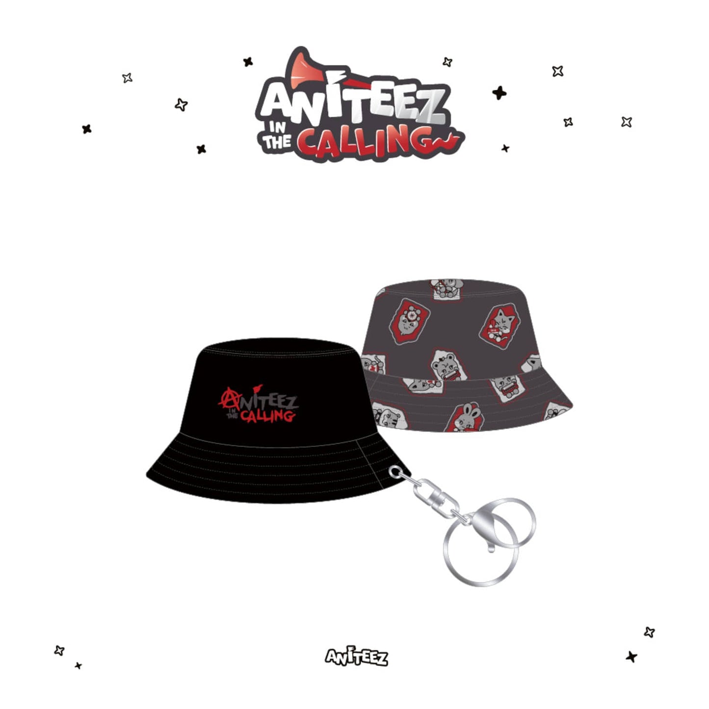 ATEEZ - MINI BUCKET HAT KEYRING [PRE ORDEN]