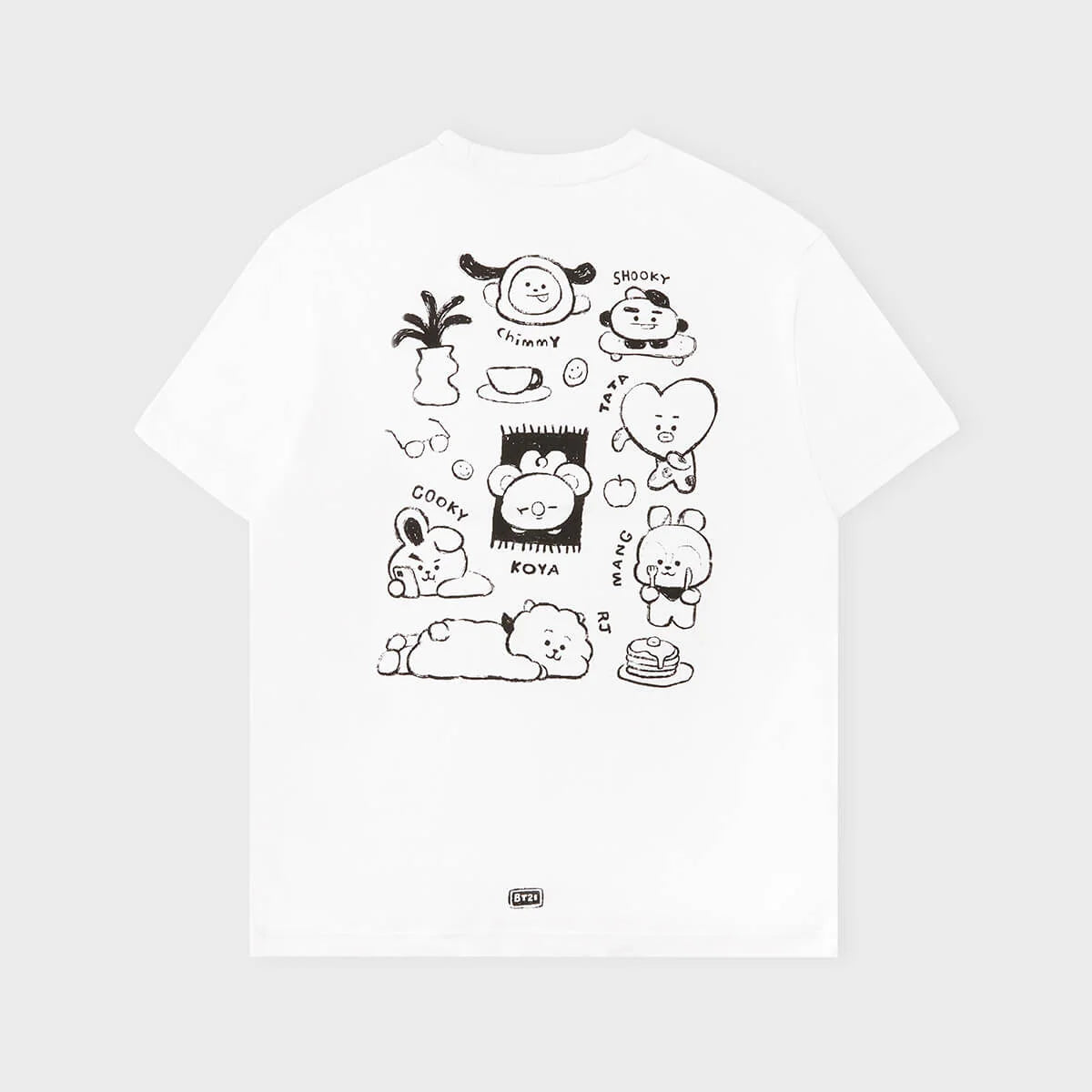 BT21 - BASIC DRAWING SHORT SLEEVE T-SHIRT [SOBRE PEDIDO]