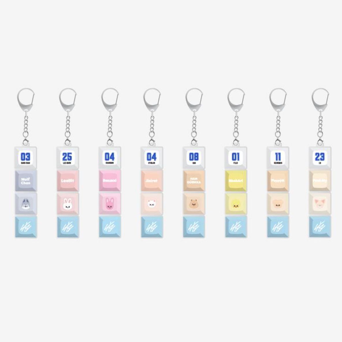 STRAY KIDS - SKZOO LLAVERO KEYCAP [PRE ORDEN]