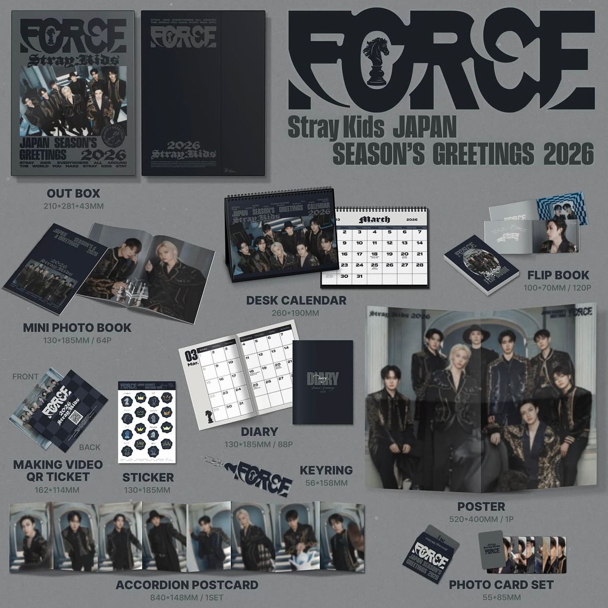 STRAY KIDS - SEASONS GREETINGS 2026 JAPÓN [PRE ORDEN]