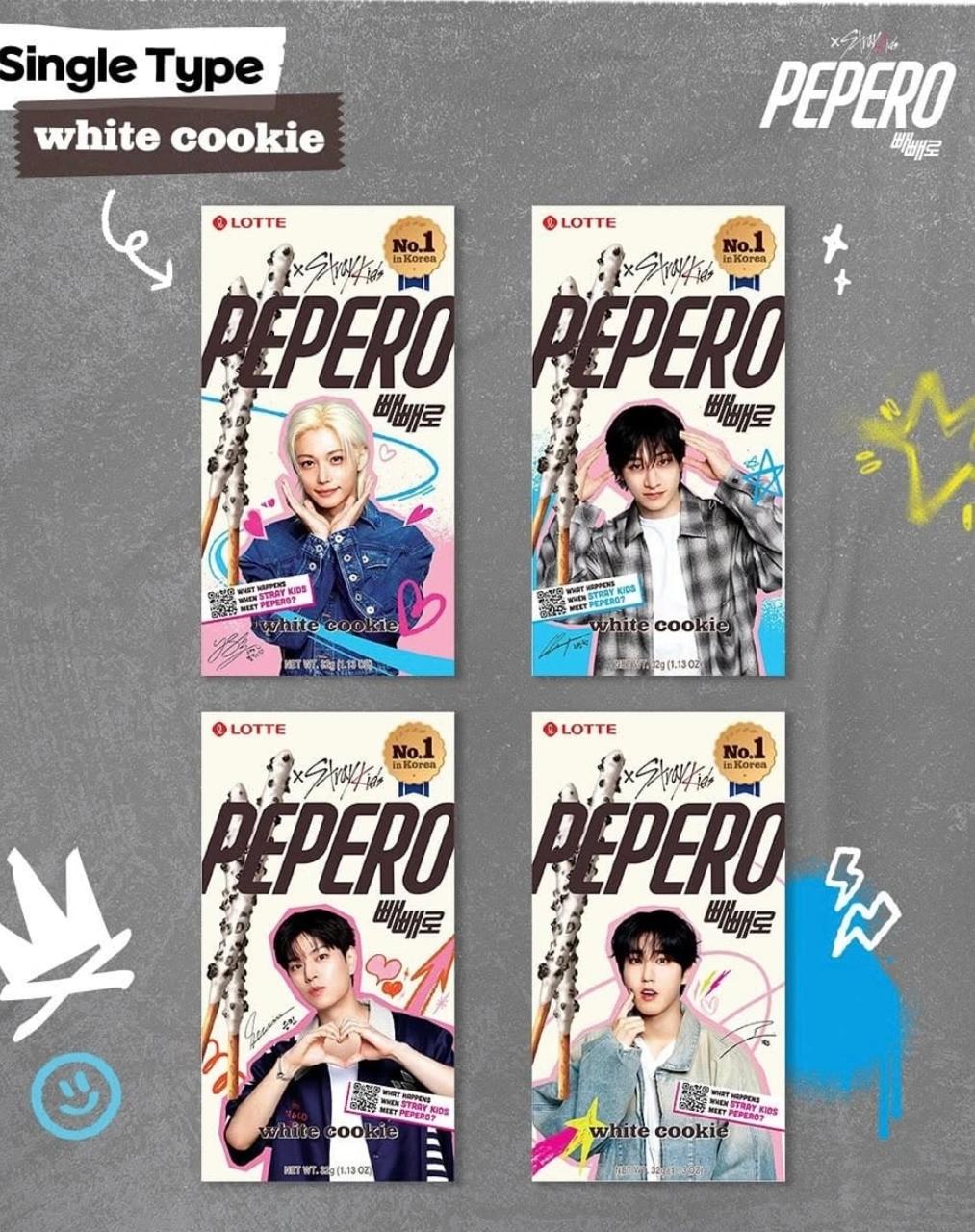 STRAY KIDS - PEPERO WHITE COOKIE